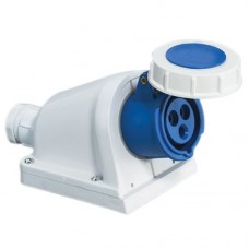 Βιομηχανική Πρίζα Θηλυκή 16A 3P 230V Μπλέ IP67